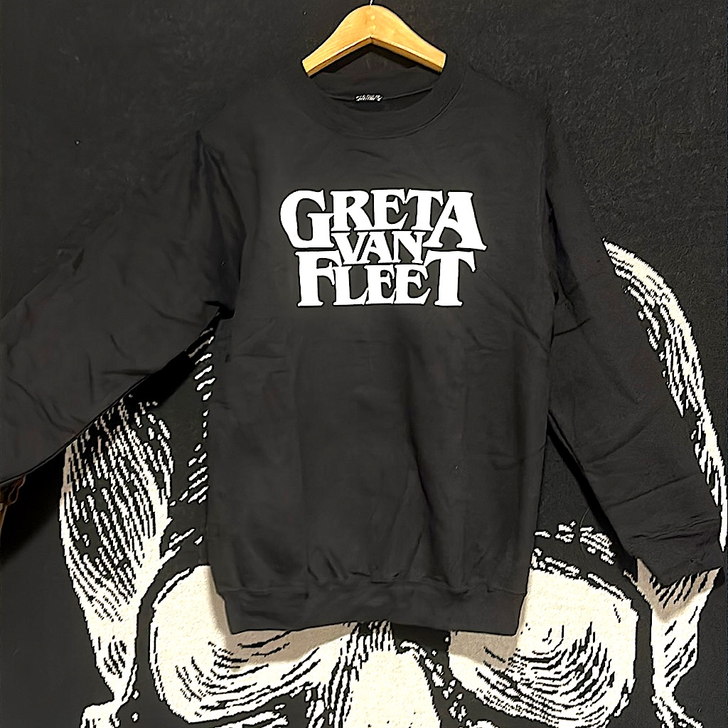 Brand New Greta Van Fleet Black Sweatshirt Small
